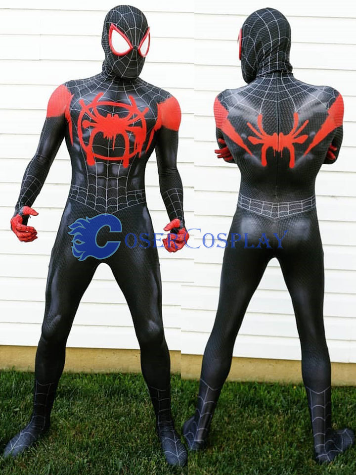 2018 Miles Morales Spider Man Cosplay Costume